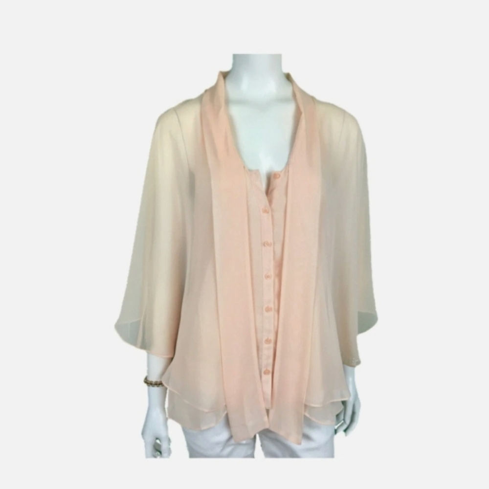 Forever 21 - Elegant Chiffon Double Layer Blouse